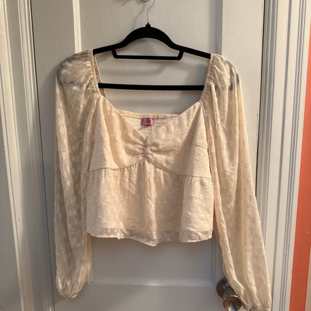 Cream blouse size M